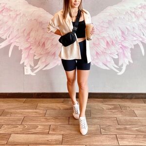 ARITZIA WILFRED Rondel Shirt Jacket XS Light Birch Cream Ivory White Overshirt